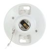 Hyper Tough Pull Chain Traditional Light Bulb Socket Porcelain TD35079G, 2.25" Product Height, 1-PC