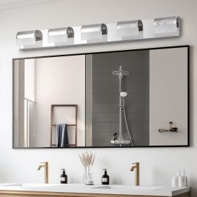 Modern Bathroom Vanity Lighting 5-Light LED Vanity Lights Over Mirror Bath Wall Lighting