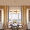 23.6 Inches Luxury Chandeliers Crystal Living Room Bedroom Decorative Lights Simple Modern Dining Room LED Lighting