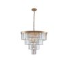 Contemporary Crystal Modern Chandeliers Crystal Ceiling Chandelier 4 Tier Golden Chandelier Lighting for Dining Room Living Room Bedroom (Bulbs Not In