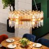 23.6 Inches Luxury Chandeliers Crystal Living Room Bedroom Decorative Lights Simple Modern Dining Room LED Lighting