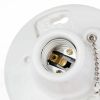 Hyper Tough Pull Chain Traditional Light Bulb Socket Porcelain TD35079G, 2.25" Product Height, 1-PC