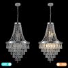 Chromium color Crystal Chandeliers,Large Contemporary Luxury Ceiling Lighting(Bulb Not Included)