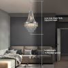 Chromium color Crystal Chandeliers,Large Contemporary Luxury Ceiling Lighting(Bulb Not Included)