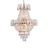 (Same as W1340102270/L5003) Gold Crystal Chandeliers,Large Contemporary Luxury Ceiling Lighting for Living Room Dining Room Bedroom Hallway