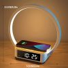 1pc Wireless Charger Table Lamp, 18W Touch Lamp Alarm Clock With Wireless Charging Wake-Up Light