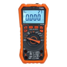 Professional Digital Multimeter 9999 Counts Multimetro for AC/DC Voltage Meter (Model: T58B, Color: As pic show)